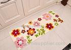 Cute colorful flowers design absorben printed floor mats for kitchen / bedrooms , 45120cm comfortab