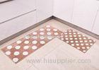 Customized household Decorative Microfiber Kitchen Mats , Polka-dot patterns style