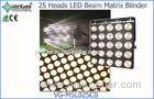 25pcs LED Matrix Blinder Beam Stage Light Can Use The Change Color to Flash Out The Multicolored Eff