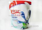 Detergent Stand Up Pouch With Spout, Side Handle, Personal Care Product Packaging Bags