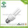 5W T3 Commercial 2U Shaped Compact Fluorescent Lamp With 100% Tricolor