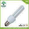 Indoor Lighting 2U CFL 15W 6000H 12mm T4 Compact Fluorescent Tubes