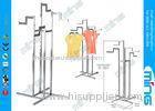 Adjustable Chrome Metal Clothes Rack Clothing Garment Four Way