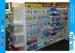 Powder Coated Supermarket Display Shelves Heavy Duty , 100kg Capacity