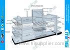 Heavy Duty Supermarket Display Shelving 200kg Capacity , Powder Coated Shelves