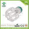 Energy Saving Tri - Color 65W 75W 85W CFL Glass Tube With half Lotus shape