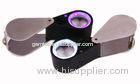 Double Color of UV Light and White Light Jewelry Loupe with Magnification of 10X