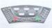 PCB Keyboard PET Membrane Sticker 3M 9075 With Embossed Push Button