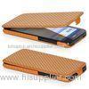 Cute Huawei Ascend G730 Leather Flip Phone Case , PU flip Phone Case