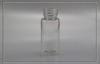 11ml screw neck clear glass vial with white plastic cap for chemicals , cosmetics