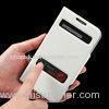 Samsung Galaxy s4 Pu Leather Wallet Cell Phone Cases With Induction Windows