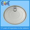 Full Open Tin Can Lids 126.5mm Tinplate Easy Open Cap Vacuum Seal