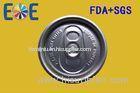 Tin Beverage Can Lids Aluminum With Gold Inside Lacquer For Plastic Can