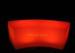 Fashionable Red LED Lounge Furniture , LED Patio Bar Stools With Glowing Light