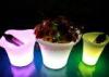 Eco - Friendly Material LED Glow Furniture , LED Flower Pot For Coffee Shop