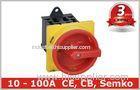 Semko Communication 6 Pole Rotary Isolator Switch DIN Rail , CE Rohs
