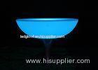 Fireproof Led Bar Tables Bowl Shape With Stainless Steel Stand / Illuminated Bar Table