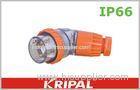 Orange 56 Series 500V Angled IP66 Plugs / Outdoor Plug Customized