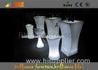 PE material Glowing Cocktail table , Durable Outdoor Bar Furniture