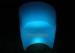 Rechargeable High Back LED Lounge Chair Blue Color / Illuminated LED Bar Furniture