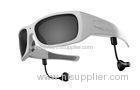 White Frame 1280 x 720p HD Video Camera Glasses For Bicyling , Fishing , Travelling , Hunting