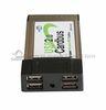 PCMCIA 4 Ports USB Lan PCMCIA Card Adapter with 12Mbps USB 2.0 ECHI 480Mbps