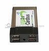 PCMCIA 4 Ports USB Lan PCMCIA Card Adapter with 12Mbps USB 2.0 ECHI 480Mbps