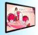 Narrow Side HD LCD Digital Signage 22" Supermarker LCD Ad Player