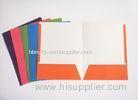 Office Orange Paper Portfolio Folder Solid Color cover 9.5 x 12