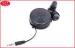 Flat PU One Way Retractable Cable Cord Reel 38.5*16.5mm For Earphone , Audio , Video