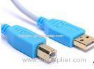 Blue High speed USB 2.0 / 3.0 Canon USB Printer Cables 1.5m 30AWG / 28AWG