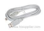 White Long USB Digital Camera / Scanner / Printer Cables Type A To Type B