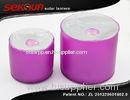 Portable Pink Round Inflatable Camping Solar Lantern 90 Lumens 3.35" x 3.35"