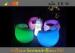 Polyethylene 30 X 30 X H110cm LED Bar Tables with glass , nontoxic and peculiar smell