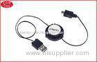 36*13.5mm Retractable Micro USB Cable / Cord USB2.0 to Micro 5Pin