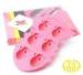 Fancy Pink Silicone Ice Cube Trays , Food Grade Ice Molding