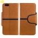 Brown Boss Mobile Phone Protective Cases , Iphone 6 PU Leather Wallet Case