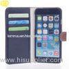 Iphone 6 PU Leather Cell Phone Protective Cases , Anti-slip Design