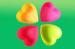 Heart Shaped Silicone Cake Moulds Colorful , Silicone Baking Cups