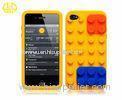 100% eco - friendly PC Cell Phone Protective Cases for iphone 5S yellow