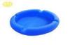 Small Blue round Silicone Gifts cigarette extinguisher Ashtray For Family