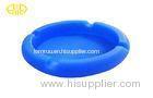 Small Blue round Silicone Gifts cigarette extinguisher Ashtray For Family