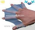 Gray Flexible Silicone Rubber Products , Colorful Webbed Diving Gloves