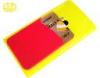 Customized red Silicone smart wallet Mobile Phone Card Holder Women Gifts