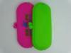 Waterproof Silicone Glasses Case Green Embossed Slip Resistant