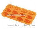 Chocolate Molds Silicone Funny Ice Cube Trays Tasteless Orange