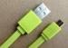 Mobile Data Transfer SAMSUNG USB Charger Cable , Micro Usb Data Cable Green