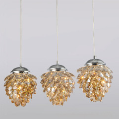 Post modern luxury LED crystal pendant lighting fixtures