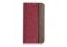 Luxury Red Iphone 5 / 5S Leather Cell Phone Case with Real Wood and PC Shell