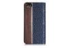 Customize Stylish Slim Wooden Leather Cell Phone Case , Mobile Phone Protection Case